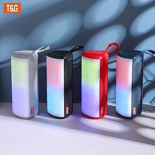 

T g hb990 Bluetooth-Lautsprecher, TF-Karte, LED-Licht, Stereo-Sound, RGB, buntes Licht, Lautsprecher für Laptop, Handy, Fernseher