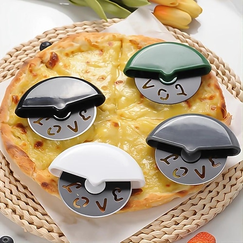 

1 Stück runder Pizzaschneider, Pizzamesser, Backwerkzeug, Mehrzweck-Ausstecher