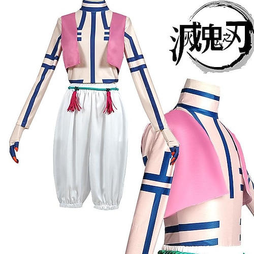 

Inspirado por Matador de Demônios: Kimetsu no Yaiba Akaza Komaji Anime Trajes de cosplay Japanês Trajes de cosplay Mais Acessórios Colete Blusa Calças Para Homens Mulheres