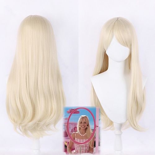 

Barbiecore фильм парики косплэй костюм парик женщина Хэллоуин ролевая игра вечерние парик для gilrs