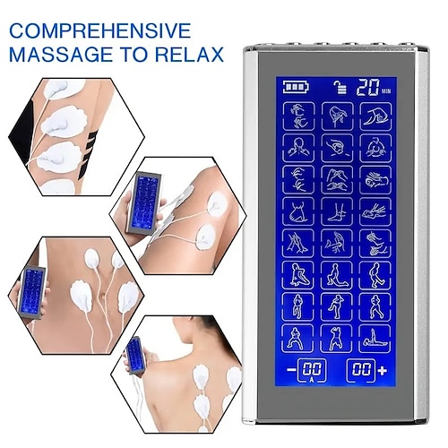 

24 Modes Tens Pulse Physiotherapy Massage Large Screen Display Massage Instrument