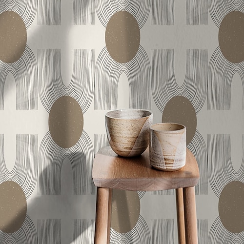 

Geometric Abstract Cycle Color Home Decoration Geometric Abstract Wall Covering, PVC / Vinyl Material Self adhesive Wallpaper, Room Wallcovering