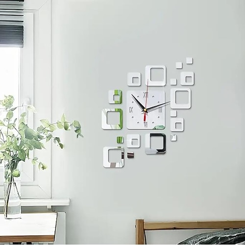 

Verwandeln Sie Ihre Inneneinrichtung mit einer stilvollen 3D-Wanduhr – DIY-Spiegelaufkleber für Wohnzimmer, Schlafzimmer Büro!