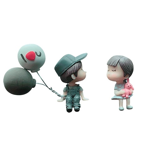 Auto Dekoration Süße Cartoon Paare Action Figur Figuren Ballon