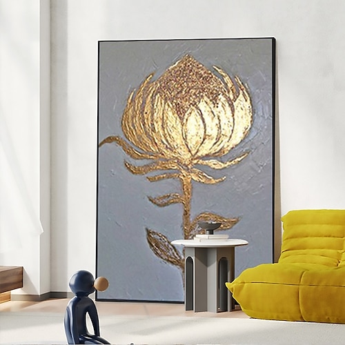 

Handgemachtes handgemaltes Ölgemälde Wand moderne abstrakte Blumenmalerei Kunst Leinwand Malerei Heimdekoration Dekor gerollte Leinwand