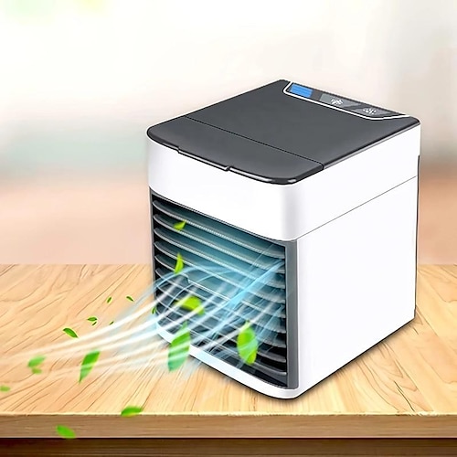 

refroidisseur d'air ventilateur portable climatiseur humidificateur purificateur 3 en 1 refroidisseur par évaporation avec 3 vitesses mini ac usb de refroidissement ventilateur de bureau pour chambre