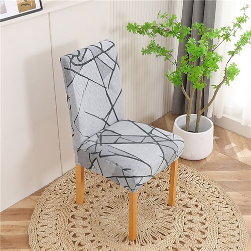 

Funda para silla de comedor, funda elástica para asiento de silla, protector de muebles lavable y duradero suave para fiesta en el comedor