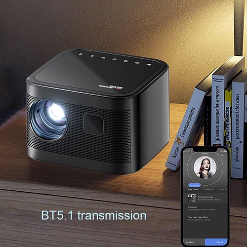 

Sortie d'usine Y8 LCD Projecteur Haut-parleur intégré Mise au point automatique Projecteur WIFI Correction trapézoïdale 1080P (1920x1080) 180 lm Android 9.0 Compatible avec HDMI USB