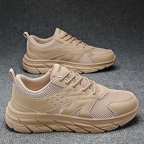 

Hombre Zapatos de taco bajo y Slip-On Deportivo Deportivo Diario Zapatos para correr Sintéticos Transpirable Altura Incrementando Negro Azul Caqui Verano Primavera