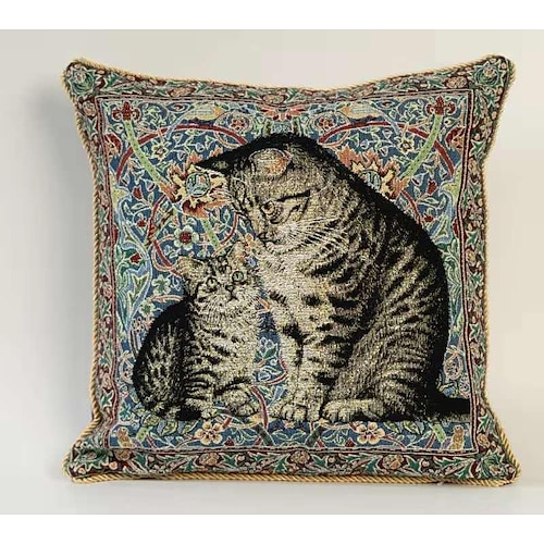 

Vintage Katzen Gobelin Aubusson Gobelin Kissenbezug Jacquard Dekokissen Home Deko Wohnzimmer Schlafzimmer Sofa Couch