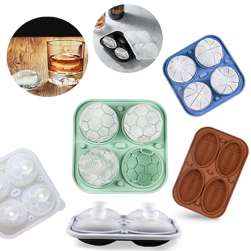 Silicone Football Ice Cube Mold Fun Shapes, Novelty Football Gifts