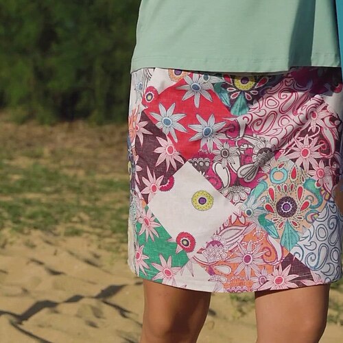 

Mujer Falda de tenis falda de golf Falda-short Transpirable Secado rápido Dispersor de humedad Vestidos Ropa de tenis Floral Impreso Verano Tenis Golf pepinillo