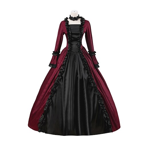 

Maria Antonietta Plus Size Rococo Victorian 18th Century Cocktail Dress Vintage Dress Dress Party Costume Masquerade Prom Dress Women's Girls' Lace Costume Vintage Cosplay Performance Event / Party