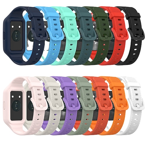 

Smartwatch-Band Kompatibel mit HUAWEI Huawei-Band 6 Huawei Band 6 Pro Huawei Band 7 Smartwatch Gurt Wasserdicht Verstellbar Sportarmband Ersatz Armband