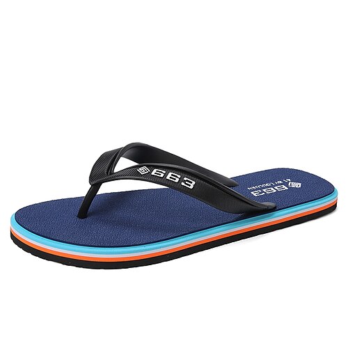 

Homens Chinelos e flip-flops Chinelos Sandálias De Moda Sandálias de dedo Chinelos de praia Casual Estilo Praia Diário EVA Respirável Preto Vermelho Azul Bloco de cor Verão Primavera