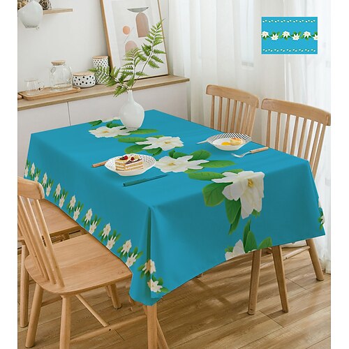 

nappe de ferme nappe de printemps nappe ronde couverture de table en tissu extérieur rectangle ovale pour pique-nique, mariage, salle à manger, pâques