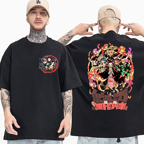 

Matador de Demônios: Kimetsu no Yaiba Kamado Nezuko Kamado Tanjiro Japonesa/Curta Imprimir Clássico Estilo de rua Camiseta Para Homens Mulheres Unisexo Adulto Hot Stamping 100% algodão Casual / Diário