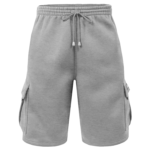 

Men's Athletic Shorts Sweat Shorts Workout Shorts Cargo Pocket Plain Comfort Breathable Outdoor Daily Going out Fashion Casual Black White