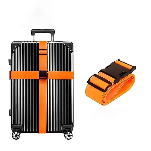 

Alças de bagagem de 1 pacote para manter sua mala segura durante a viagem, acessório premium para fechamento de mala de viagem