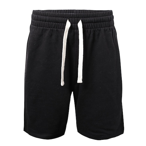 

Homens calções atléticos Shorts de moletom Calções de treino Bolsos Tecido Conforto Respirável Ao ar livre Diário Para Noite 100% Algodão Moda Casual Preto Cinza Claro