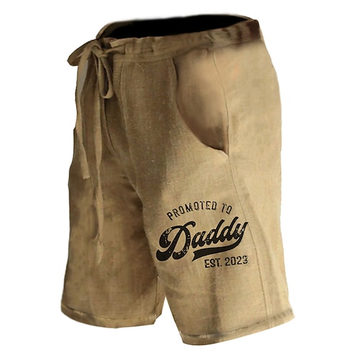 

Homme Short Short d'été Shorts décontractés Cordon Taille elastique Poche avant Lettre Imprimés Photos Respirable Doux Court Extérieur Casual du quotidien Vêtement de rue Design Bleu Vert