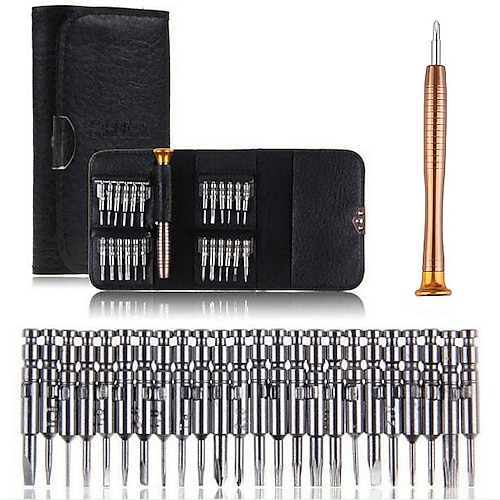 

25 em 1 conjunto de bits de chave de fenda de precisão ferramentas manuais kit de chave de fenda conjunto de chave de fenda para ferramentas de reparo de telefones celulares