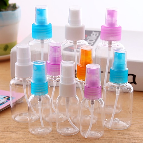 

3 pçs portátil de viagem 30/50/100ml frasco de spray transparente pequeno regador cosmético frasco de spray de fragrância