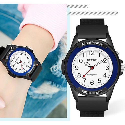 

Reloj digital sanda sport para hombre, reloj de pulsera analógico minimalista clásico a la moda para exteriores, reloj de pulsera de cuarzo digital resistente al agua, reloj de pulsera de alta calidad