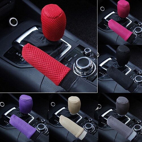 

Universal Automobile Car Anti-Slip Gear Knob Cover Handbrake Lever Sleeve Kit Interior Automatic Handbrake Gear Shift Cover