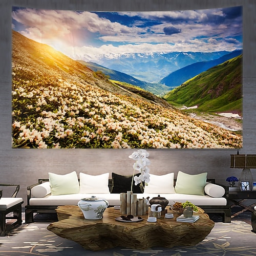 

montanhas padronizar tapeçaria pendurado arte da parede grande tapeçaria mural decoração fotografia pano de fundo cobertor cortina casa quarto sala de estar decoração