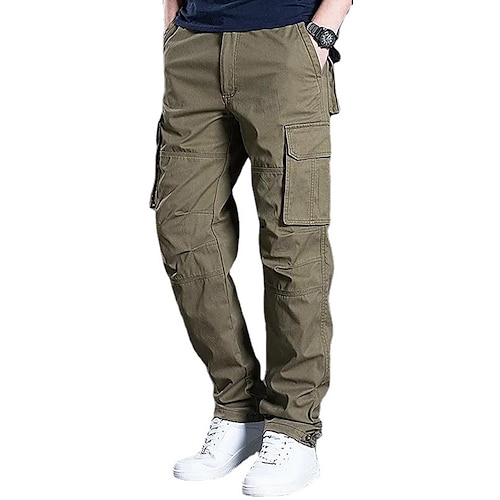 

Homme Pantalon Cargo Pantalon cargo Cordon de jambe Plein Confort Respirable Extérieur du quotidien Sortie Mode Décontractées Armée jaune Noir