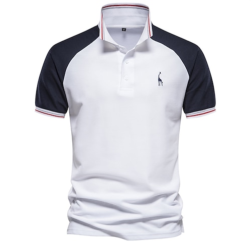 

Homens Camisa polo de caminhada Camisa de golfe Pólo de botões Respirável Macio Manga Curta Blusas Normal Bloco de cor Verão Primavera Golfe Exterior