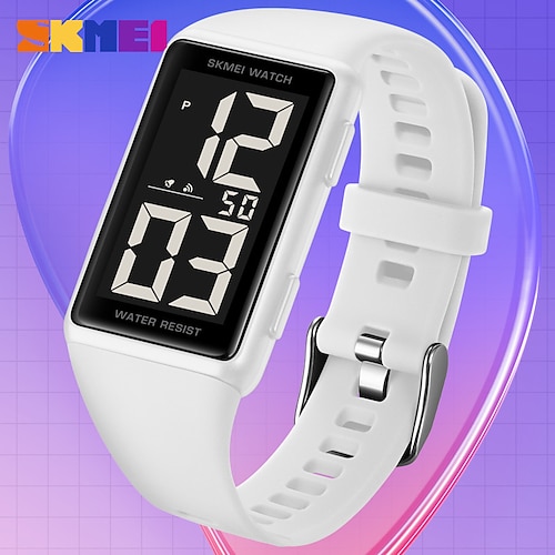 

Skmei Fashion Simples Relógio Esportivo Pulseira de Silicone Alarme de Tempo Duplo Galo Luminoso À Prova D' Água Adolescente Estudante Relojes Eletrônico 1862