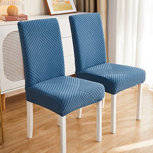 

housse de chaise de salle à manger ferme extensible chaise housse de siège spandex housse lavable cuisine protecteur pour salle à manger cérémonie de mariage durable