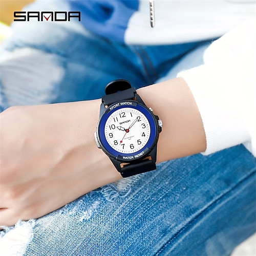 

Sanda sport hommes montre numérique mode classique en plein air minimaliste analogique montre-bracelet étanche numérique quartz top qualité montre-bracelet hommes femmes