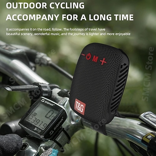 

2023 nouveau haut-parleur bluetooth tg392, support fixe de cyclisme étanche ipx5 t g haut-parleurs bluetooth, radio fm extérieure super basse portable tws stéréo tandem