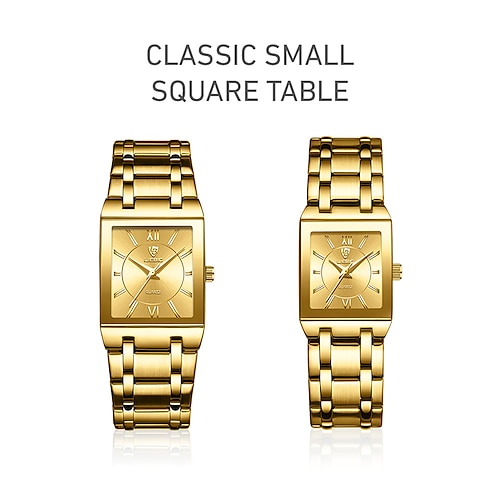 

Femme Hommes Montres à quartz Décontractée Acier Inoxydable Suivre