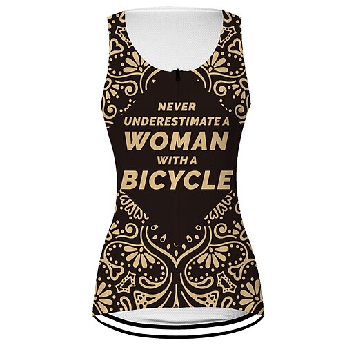 

21Grams Femme Gilet Velo Cyclisme Maillot Velo Cyclisme Sans Manches Cyclisme Gilet / Gilet Top avec 3 poches arrière VTT Vélo tout terrain Vélo Route Respirable Séchage rapide Evacuation de