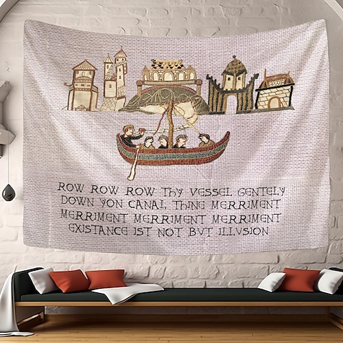 

Funny Bayeux Hanging Tapestry Wall Art Large Tapestry Mural Decor Photograph Backdrop Blanket Curtain Home Bedroom Living Room Decoration