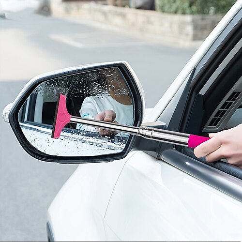 

voiture essuie-glace rétractable portable bande d'essuie-glace brouillard rétroviseur brosse de nettoyage