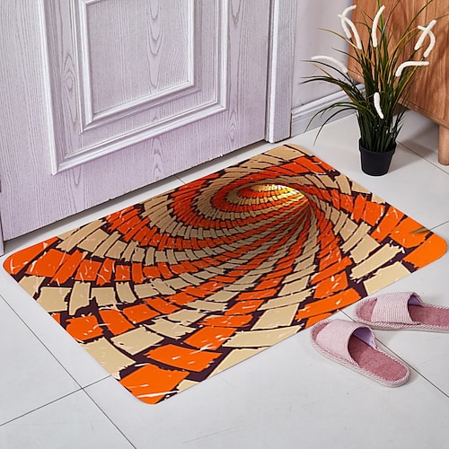 

3D Vortex Door Mat Anti-Slip Non Skid Outdoor Rug Floor Mat Area Rug Front Door Livingroom Bedroom 1pc