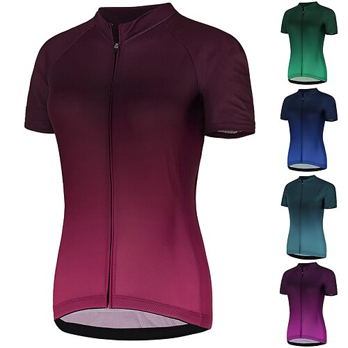 

21Grams Mulheres Camisa para Ciclismo Manga Curta Moto Blusas com 3 bolsos traseiros Ciclismo de Montanha Ciclismo de Estrada Respirável Secagem Rápida Pavio Humido Tiras Refletoras Amarelo Rosa