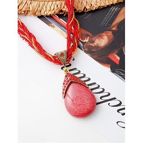

Femme Colliers Archaïsant Extérieur Géométrie Collier