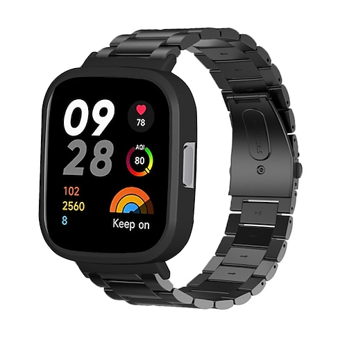 

Pulseira de Smartwatch Compatível com Xiaomi Redmi Watch 3 Lite Relógio inteligente Alça Ajustável Banda de metal Substituição Pulseira