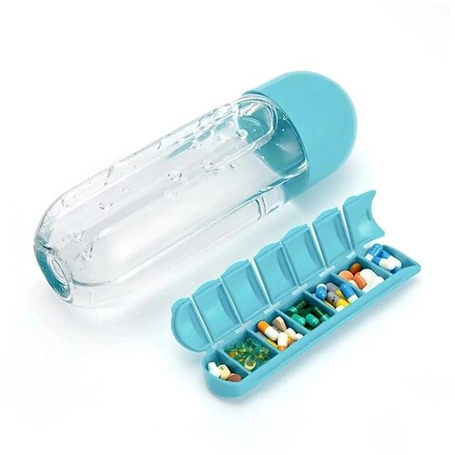 600ml Water Bottle Pill Organizer - China Outdoor Bottle and