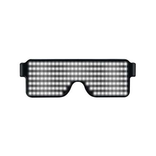 occhiali a led illuminano dinamici occhiali da festa per feste festival  natale usb ricaricabili led rave occhiali luminosi lampeggianti del 2024 a  $13.99