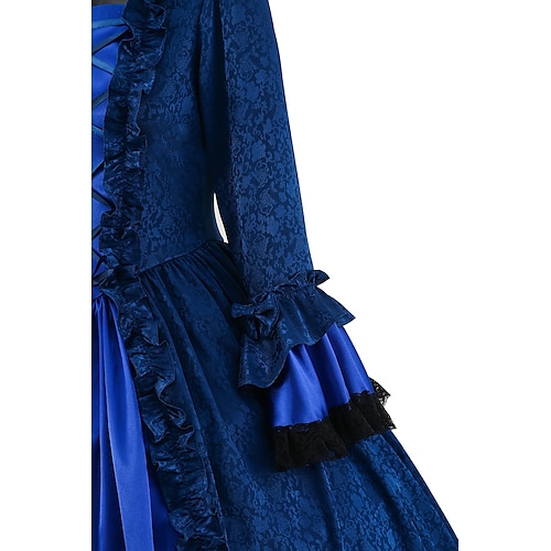 Costume Carnevale Donna Da Lolita Vittoriana Vestito Di Steampunk