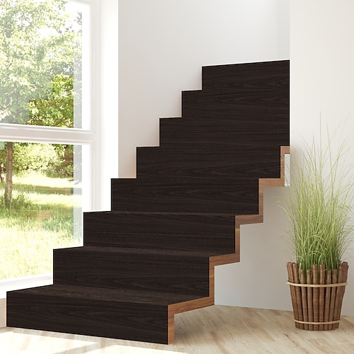 

6 pièces 18x100cm créatif 3d escalier autocollant bricolage décoration maison autocollant étanche mur autocollant
