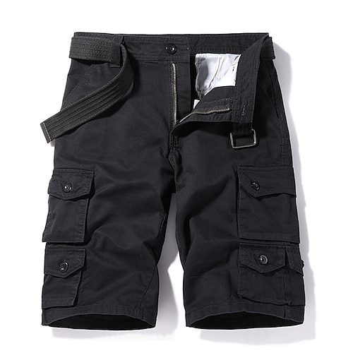 

Hombre Pantalón Corto Cargo Pantalones cortos casuales 10 bolsillos Plano Comodidad Transpirable Exterior Diario Noche 100% Algodón Moda Casual Negro Verde Ejército