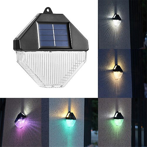 

LED Outdoor Solar Lamp Waterproof Garden Decor Smart Lamps for Balcony Courtyard Street Wall Light Gardening Lighting LED Light 1PC